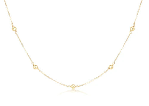 enewton 17"choker simplicity chain gold - classic 6mm gold