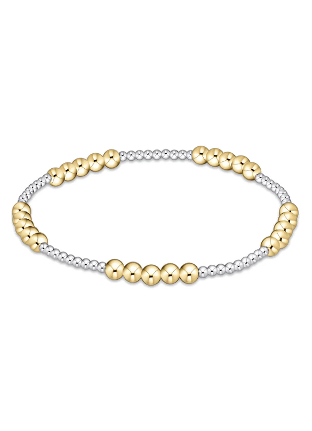 enewton Classic Blissful Pattern 4mm Bead Bracelet - Mixed Metals