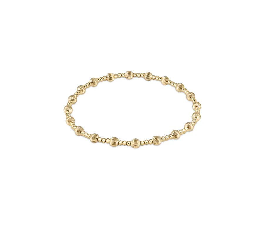 enewton Dignity Sincerity Pattern 4mm Bead Bracelet - Gold