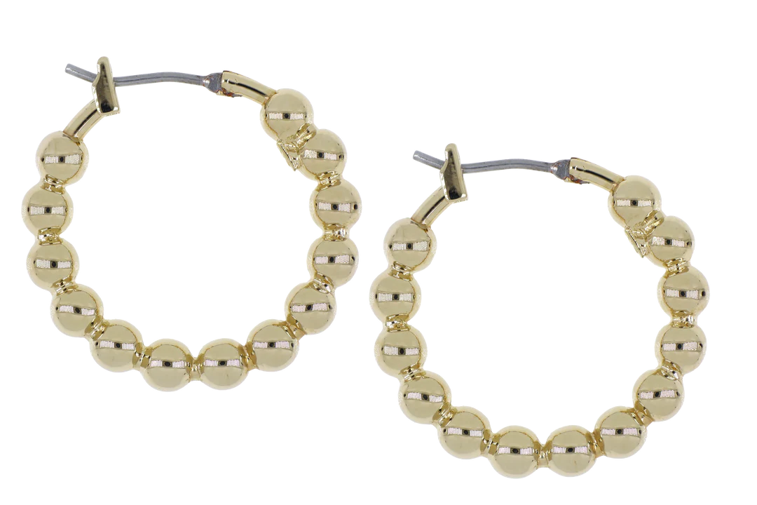 John Medeiros Beaded Collection Small Hoop Earrings