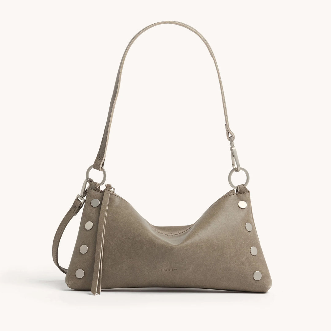 Hammitt Kyle Shoulder Bag in Pewter Pebble/Brushed Silver