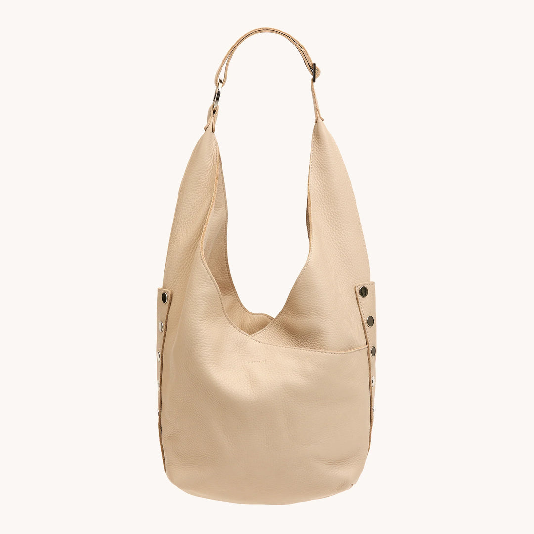 Hammitt Tom Large Shoulder Bag in Limestone/Silver
