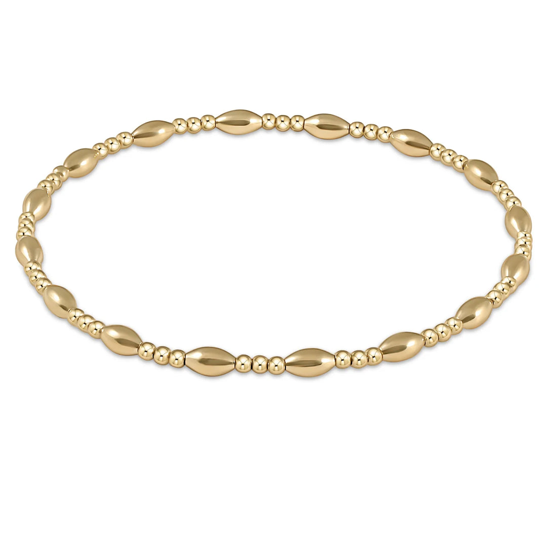 Enewton harmony sincerity pattern 2mm bead bracelet - gold