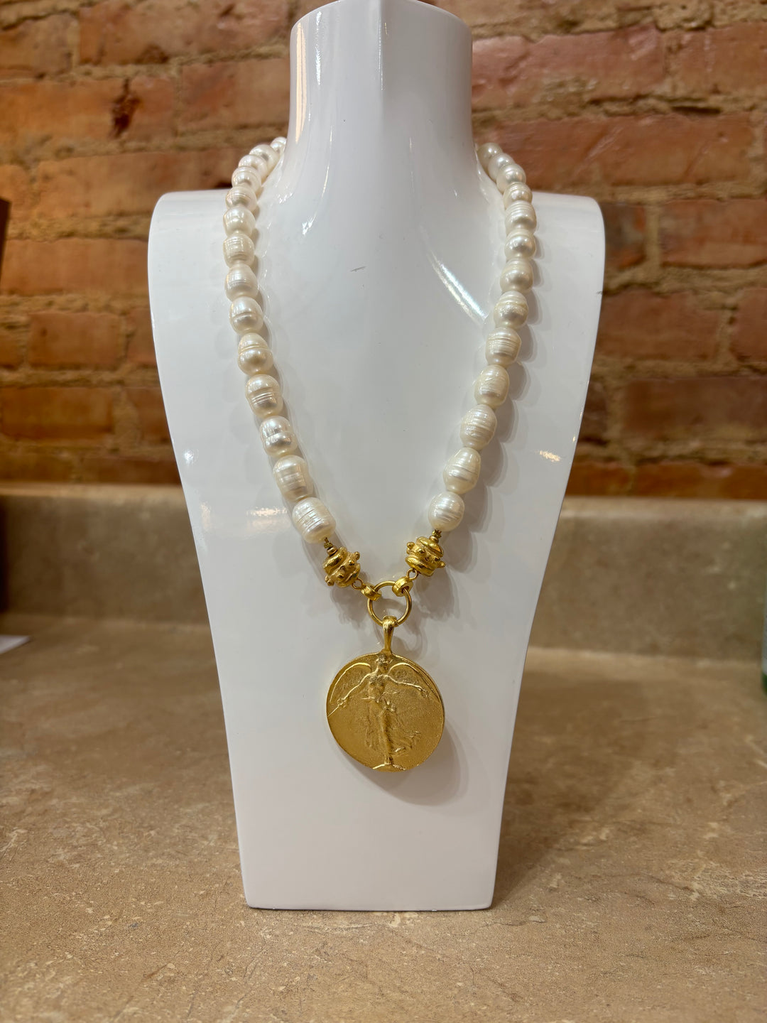 Susan Shaw Angel Of Peace Pendant Necklace