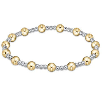 enewton Extends- Classic Sincerity Pattern 5mm Bead Bracelet- Mixed Metal