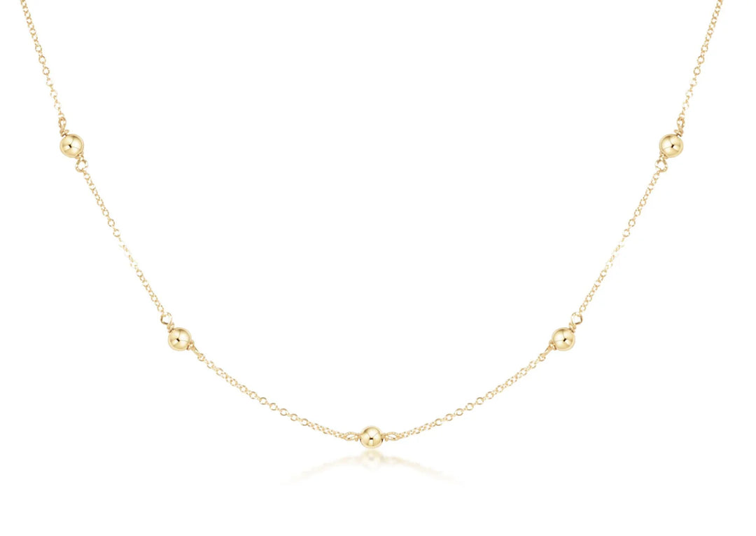 enewton 17"choker simplicity chain gold - classic 4mm gold