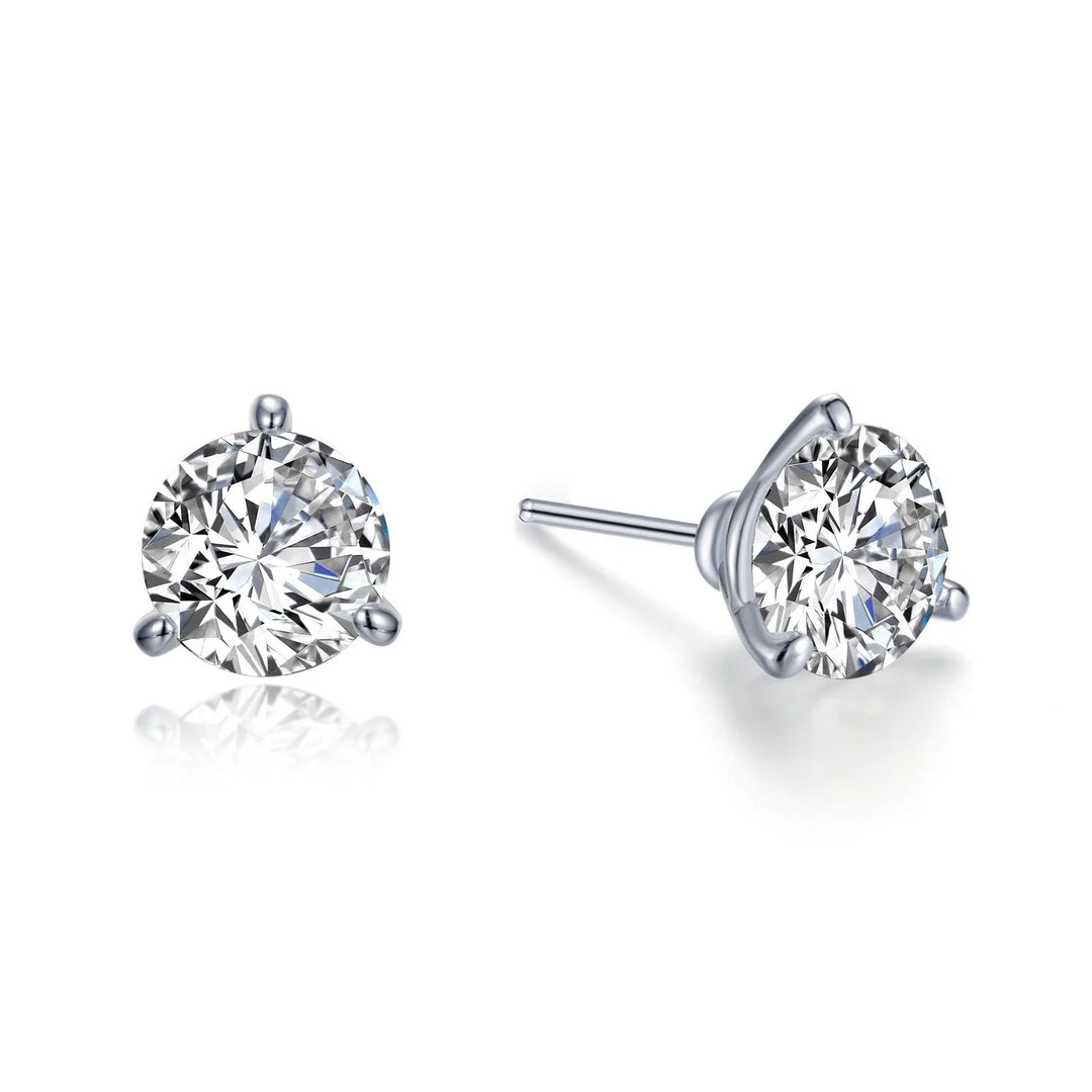 Lafonn 3 CTW Martini Solitaire Stud Earrings