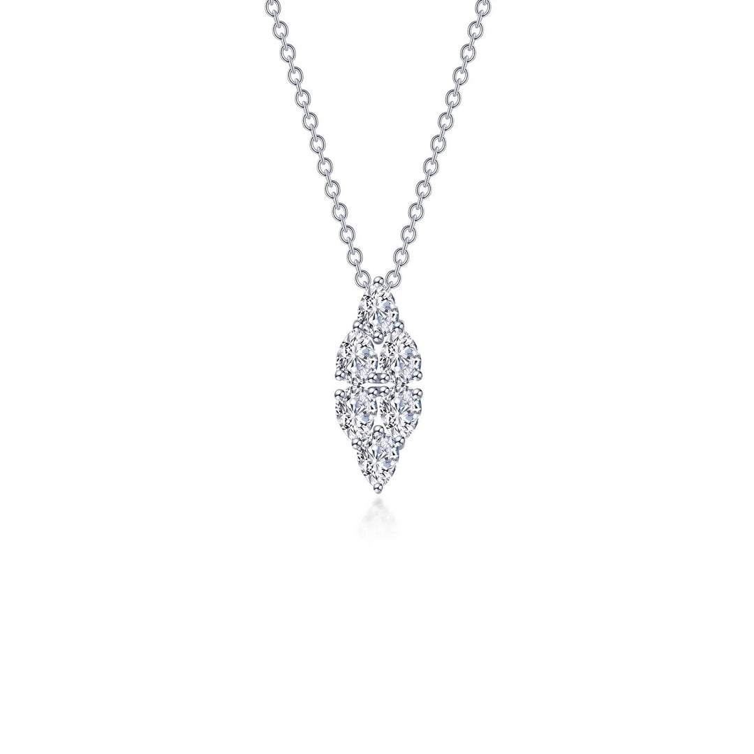 Lafonn Pear-Shaped Cluster Necklace