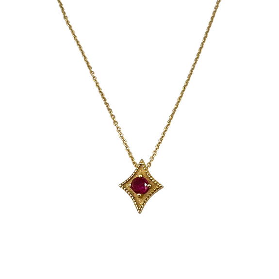 Waxing Poetic A Star is Born Birthstone Necklace- July