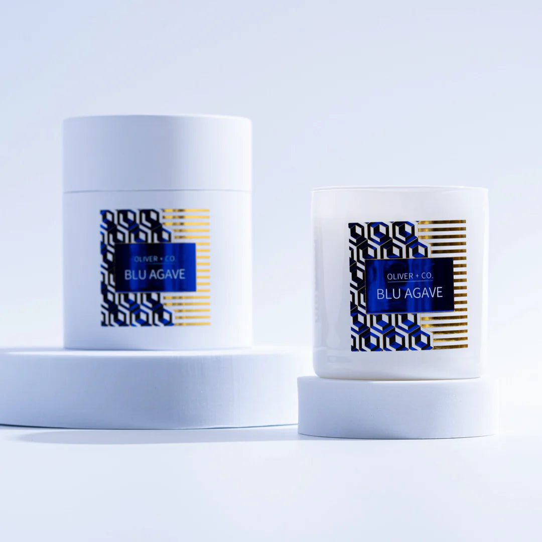 Oliver + Co. Blu Agave 12 oz Signature Candle