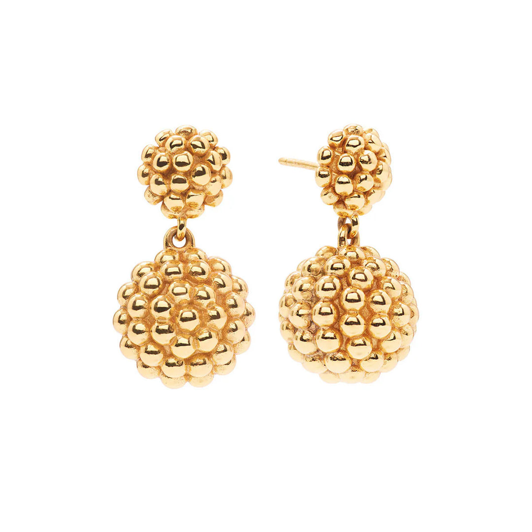 Capucine De Wolf Berry Double Drop Earrings - Gold