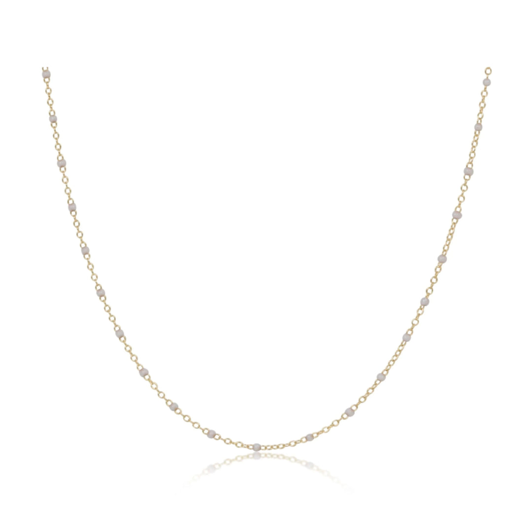 enewton 17" choker simplicity chain gold - 2mm pearl
