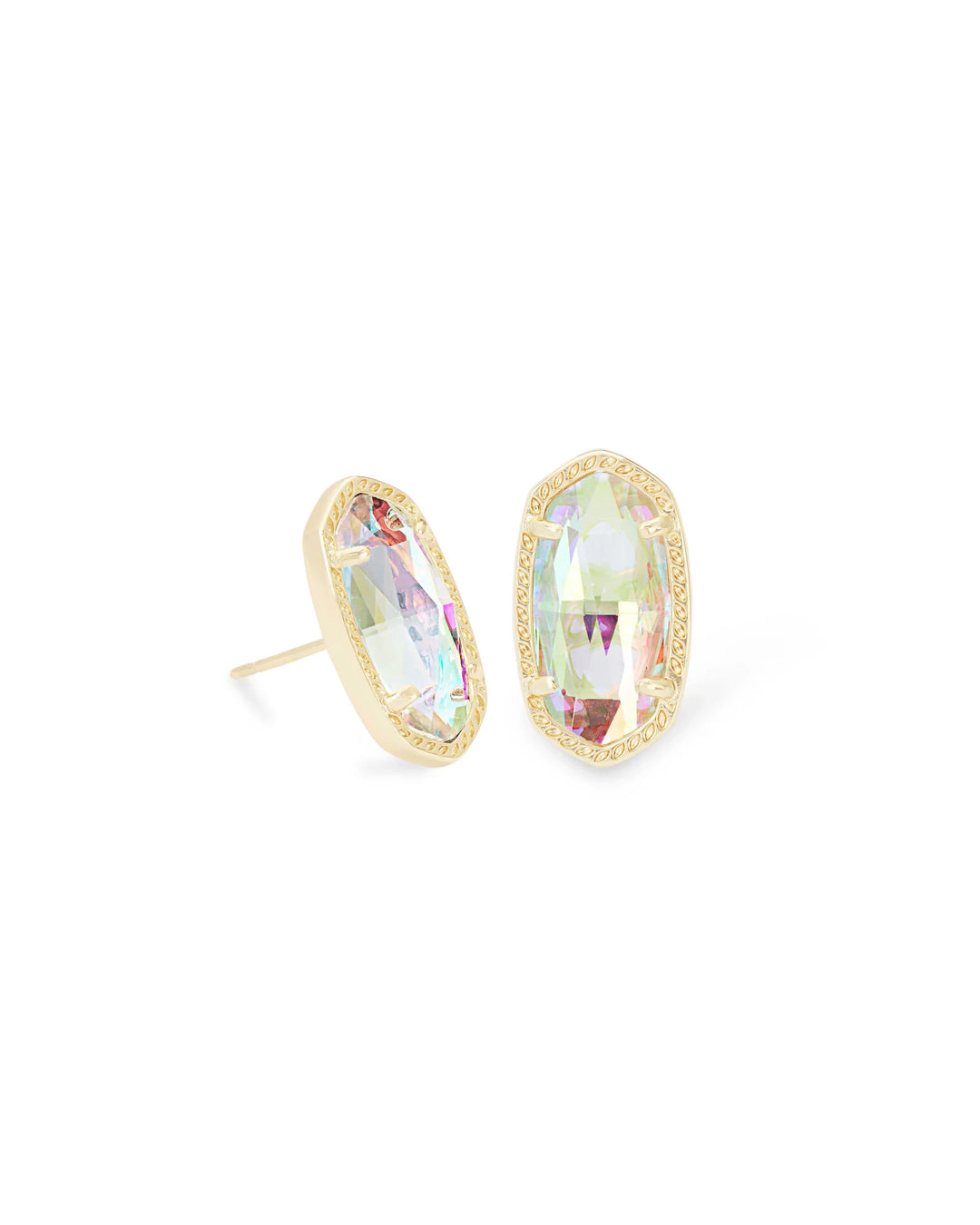 Kendra Scott Ellie Stud Earrings in Gold Dichroic Glass
