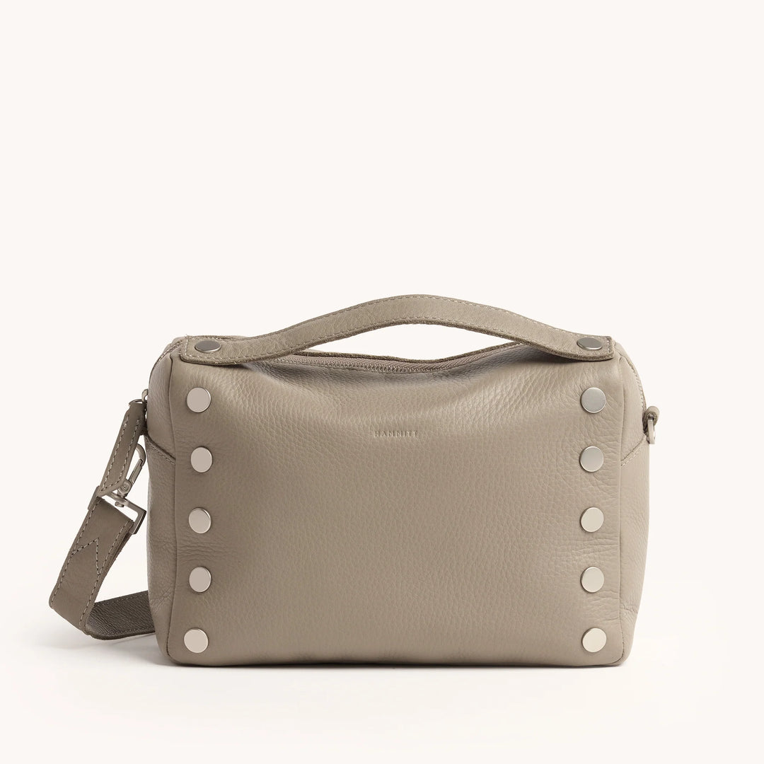 Hammitt Evan Med Crossbody in Pewter Pebble/Brushed Silver