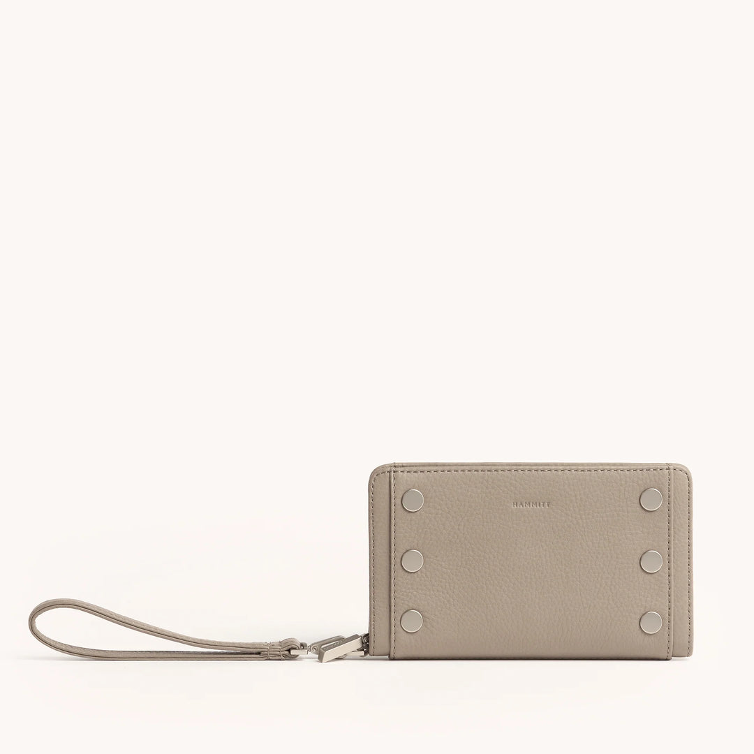 Hammitt Bryant Wallet in Pewter Pebble/Brushed Silver