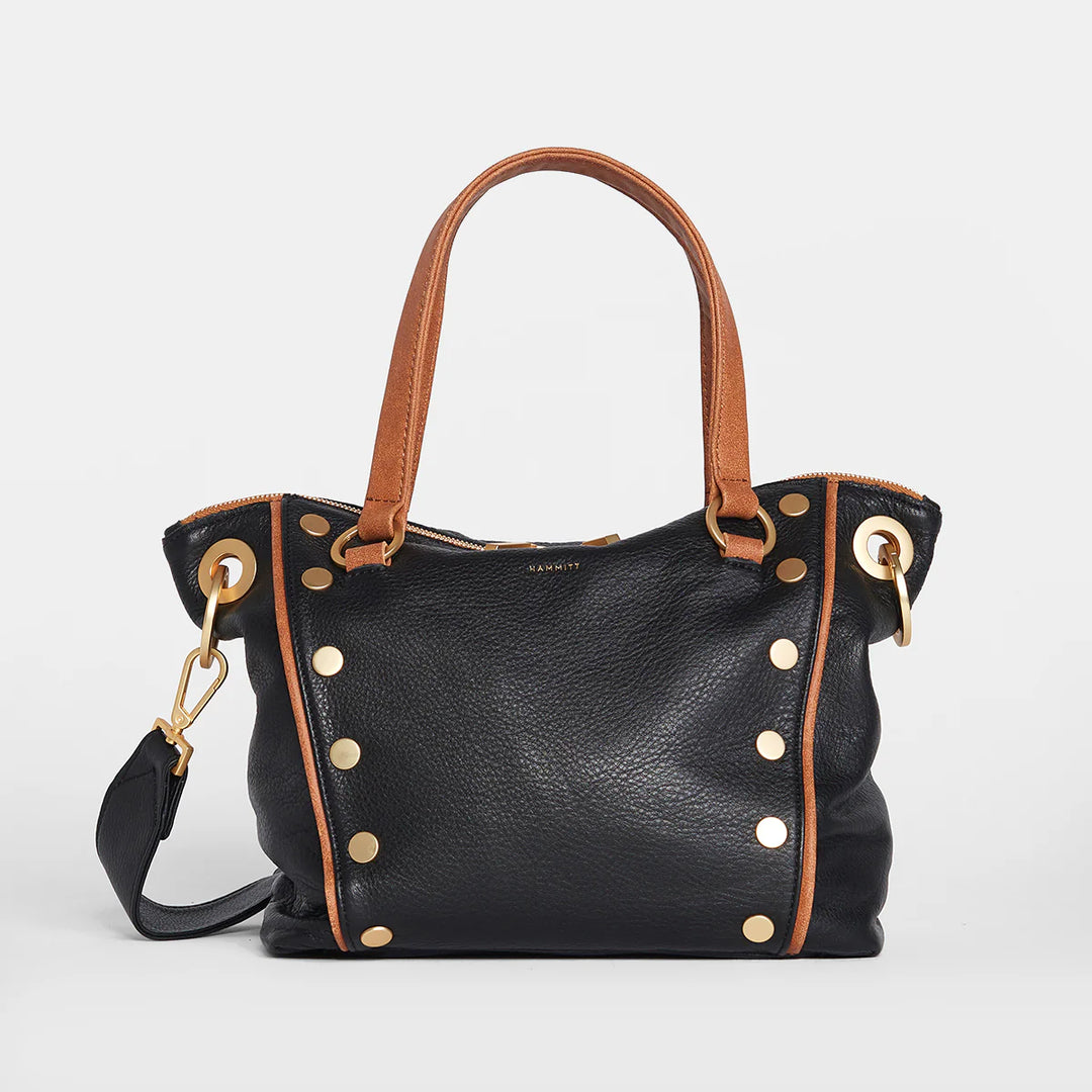 Hammitt Daniel Medium Satchel in North End | Brushed Gold