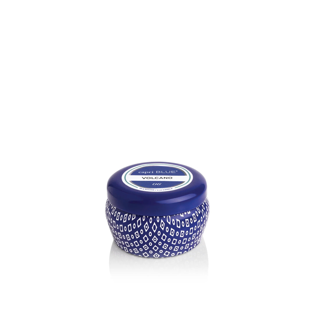 Capri Blue Volcano Blue Mini Tin Candle , 3 oz