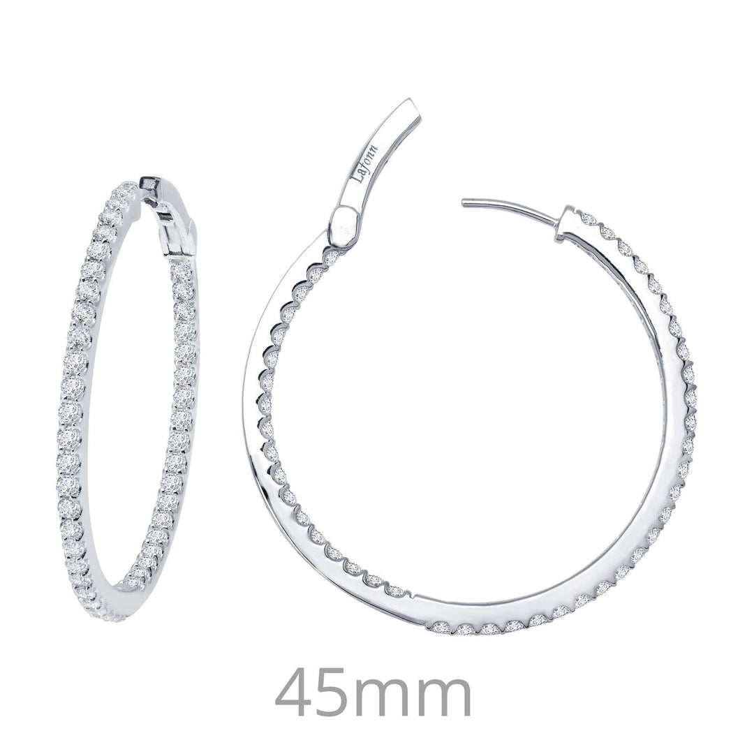Lafonn 3.48 ct tw Hoop Earrings