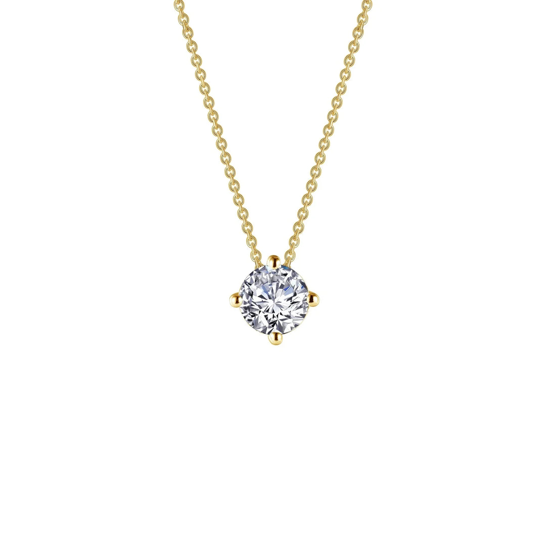 Lafonn 1.25 CTW Solitaire Necklace in Gold