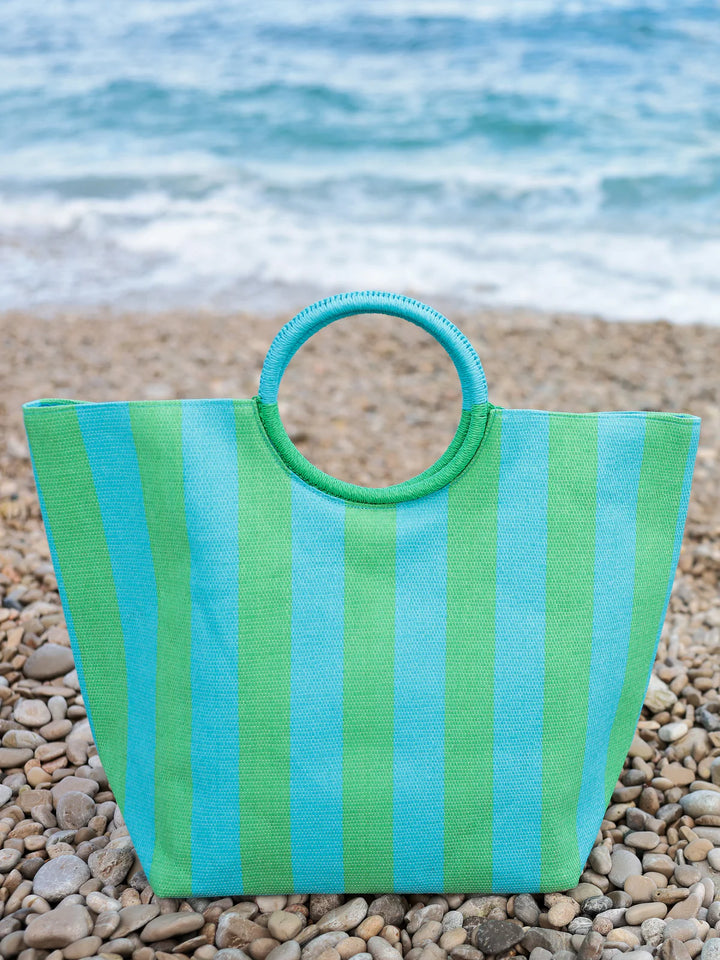 Mirage Tote in Aqua