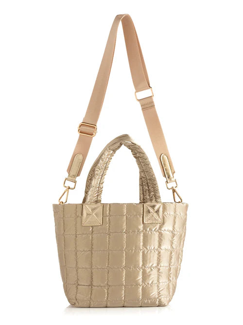 Logan Mini Tote Cross-Body in Gold