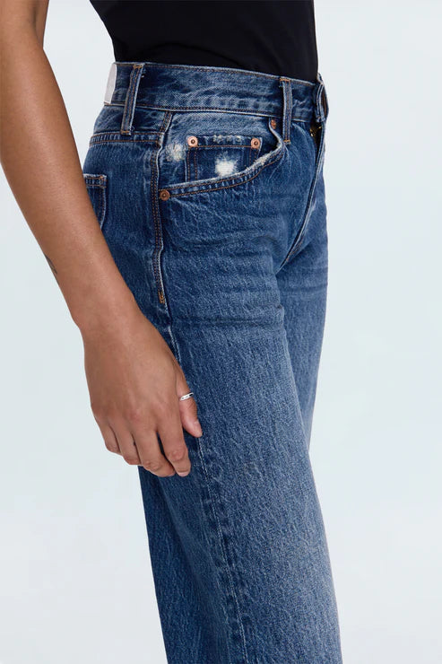 Pistola Lexi Mid Rise Bowed Straight Jean in Artisan