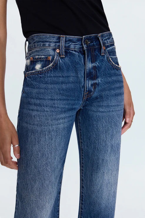 Pistola Lexi Mid Rise Bowed Straight Jean in Artisan