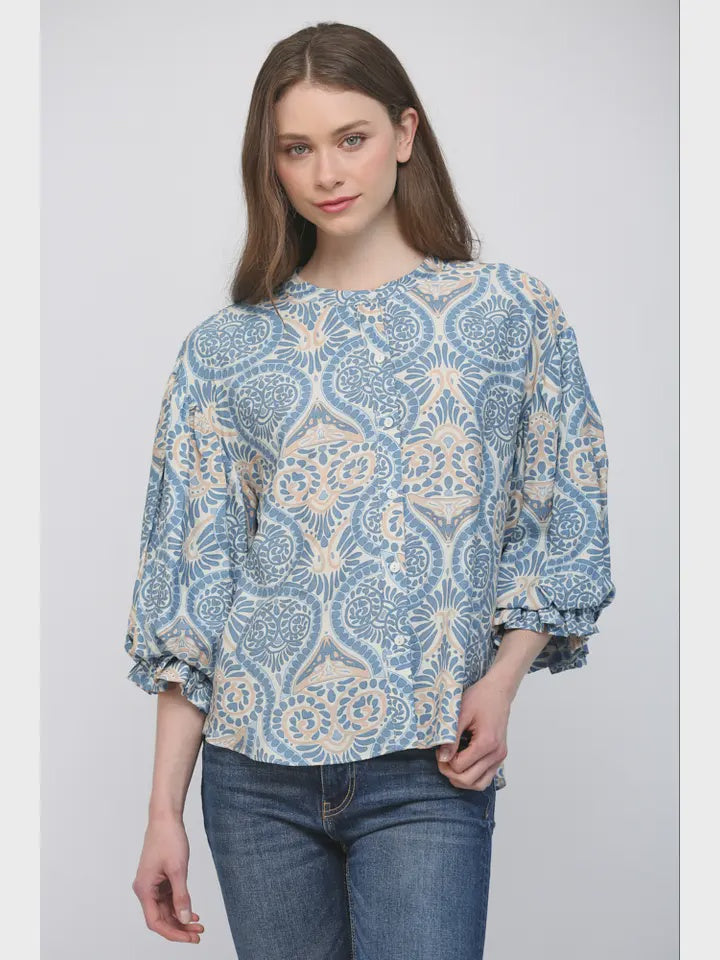 Always On My Mind Blue Top