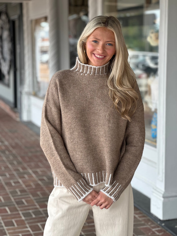 Favorite Stitch Sweater in Tan