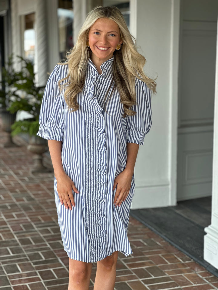 Navy Stripe Dress