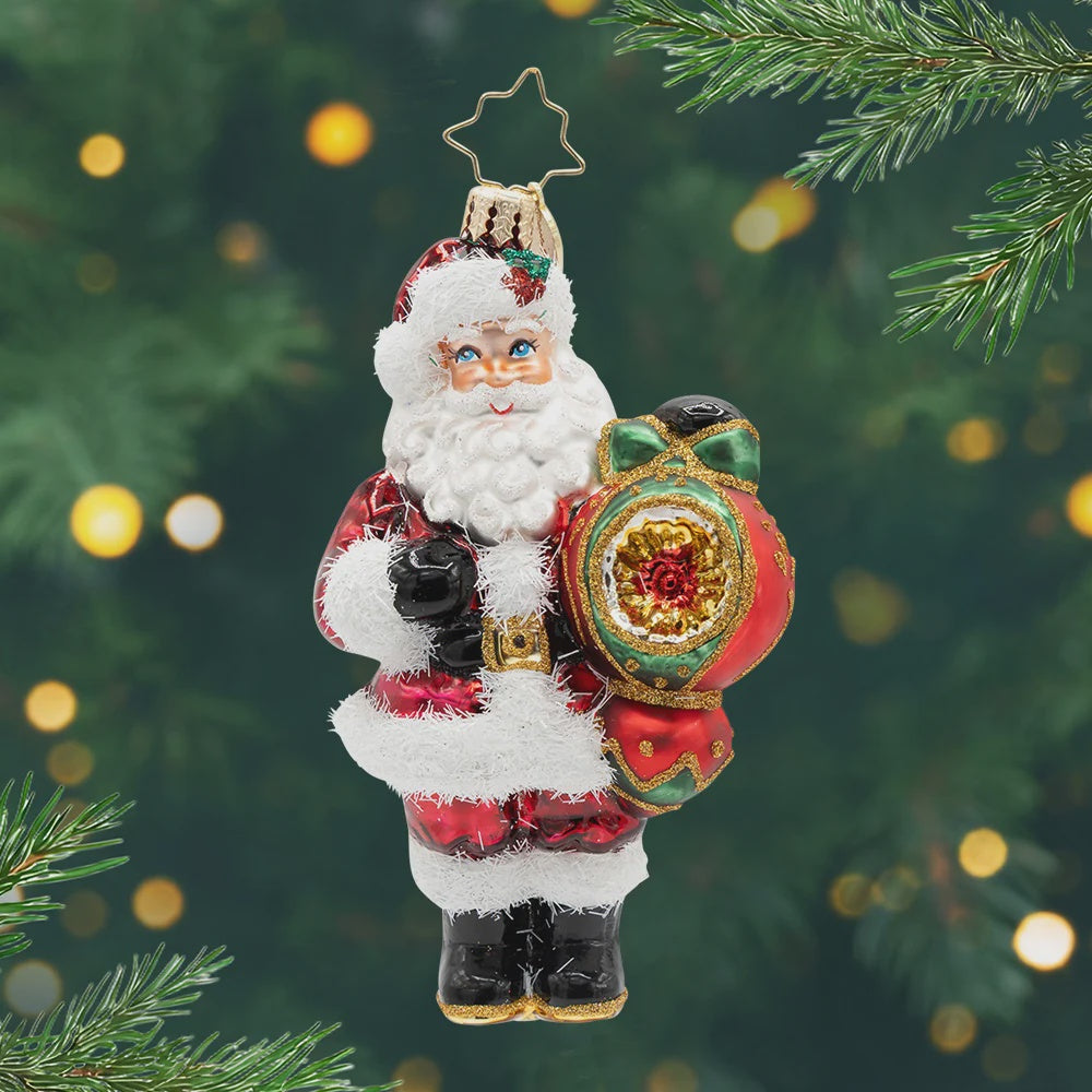 Christopher Radko The Merry Bauble Santa Ornament