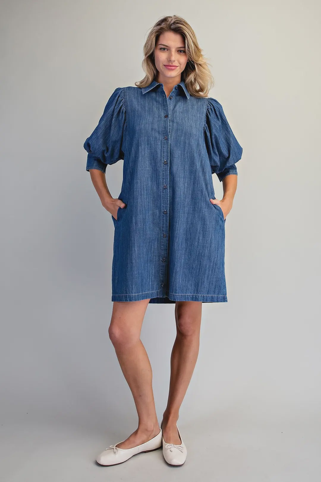 Bound Together Denim Mini Dress