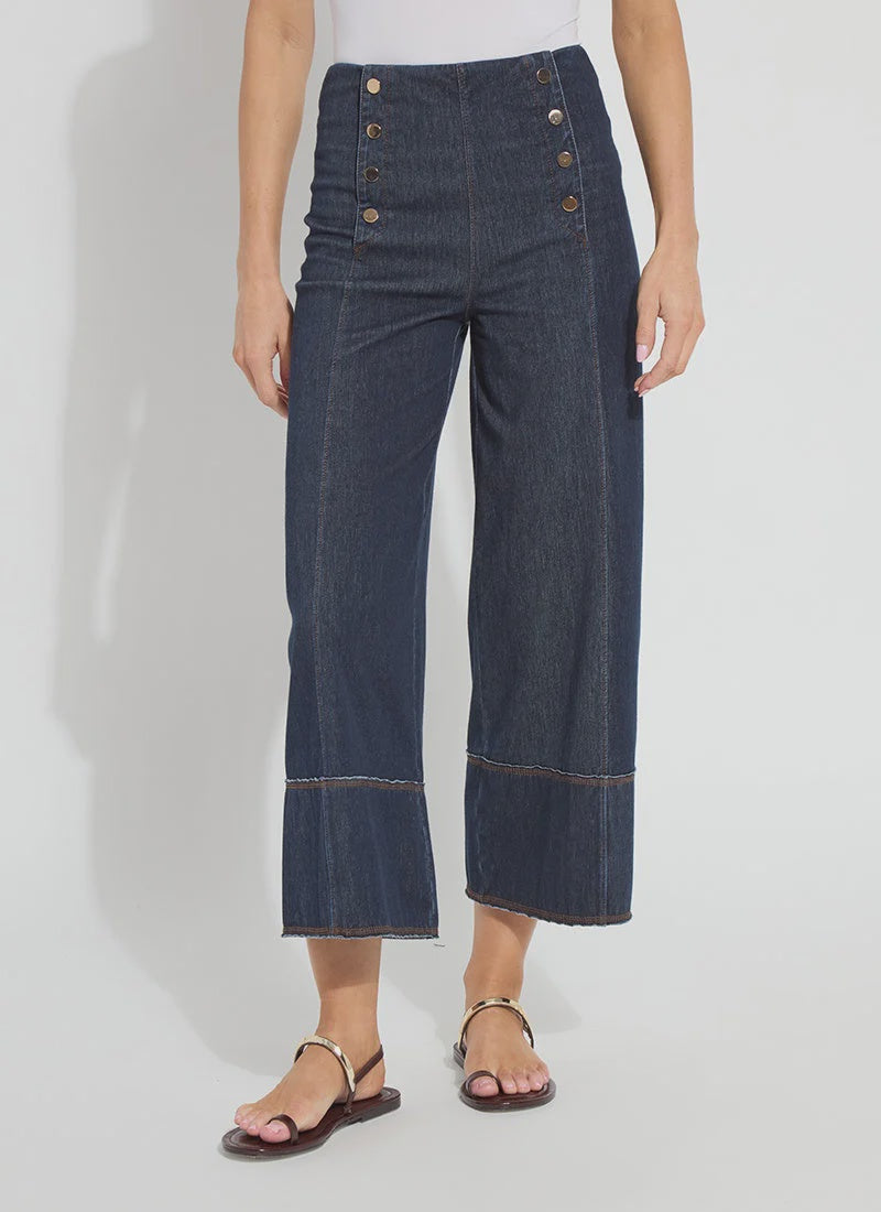 Lysse Kaia Wide Leg Denim in Indigo