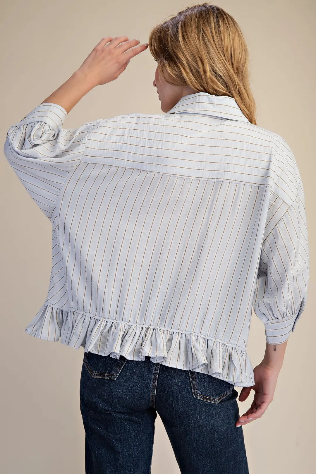 Own The Day Baby Blue Top