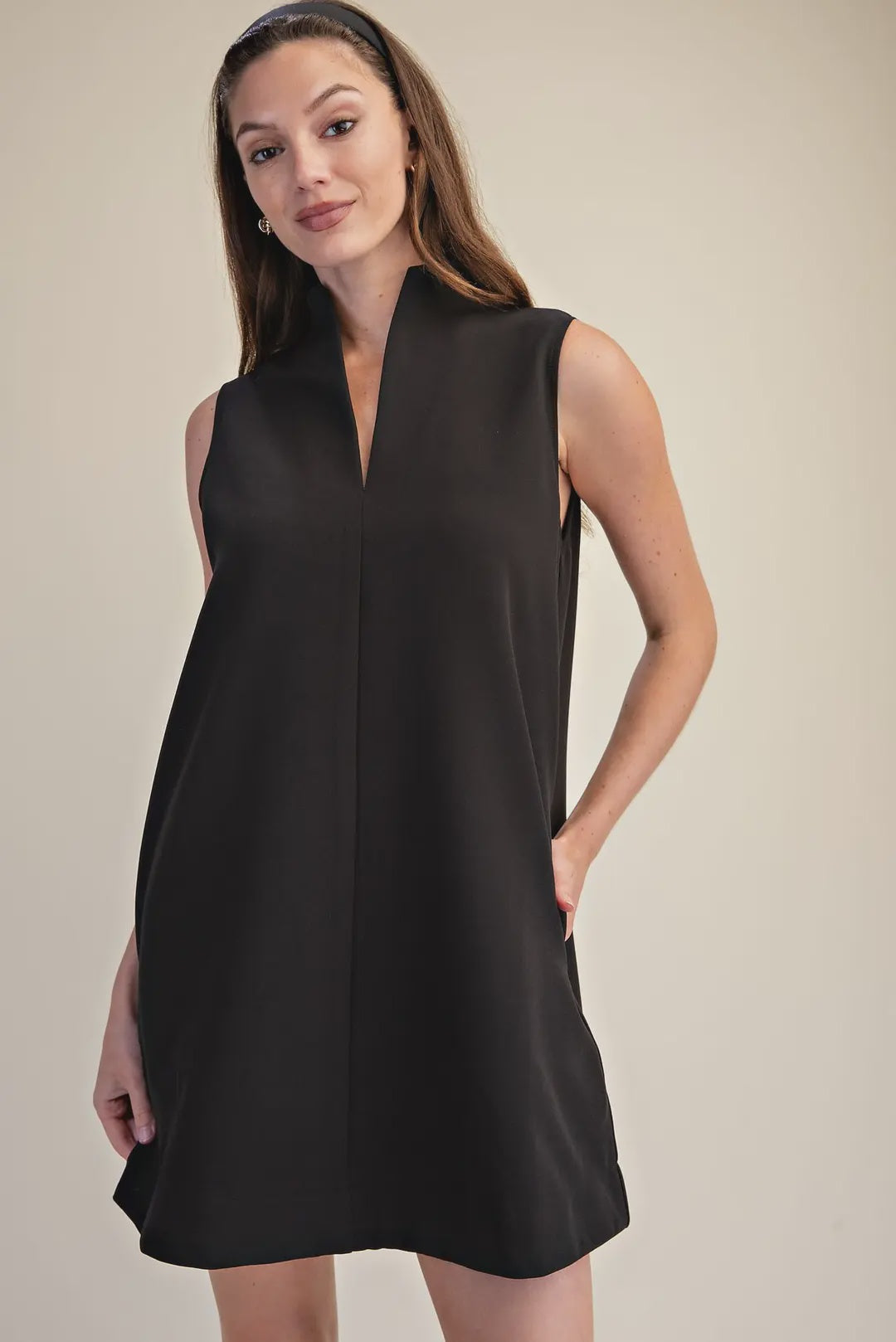Perfect Timing Black Mini Dress