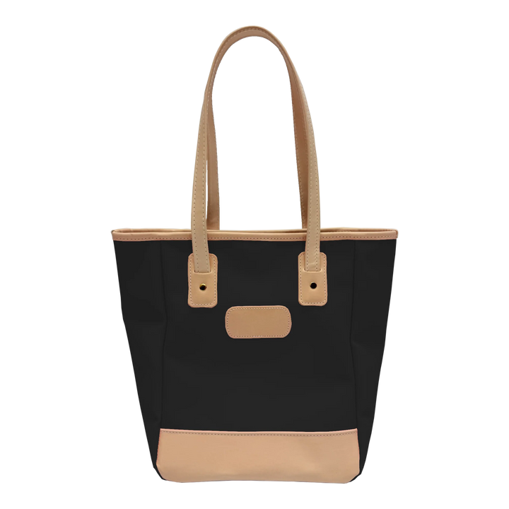 Jon Hart Alamo Heights Tote in Black Coated Canvas