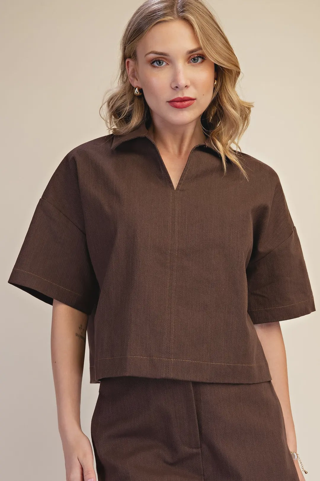 Nothing But High Hopes Top in Brown