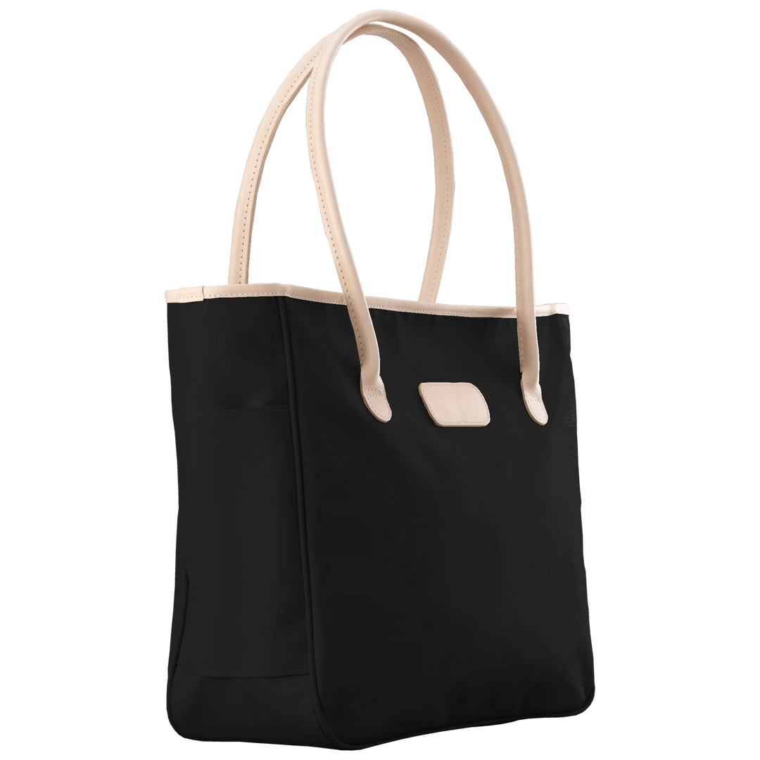 Jon Hart Tyler Tote in Black Coated Canvas