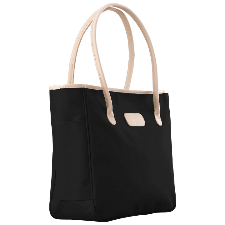 Jon Hart Tyler Tote in Black Coated Canvas