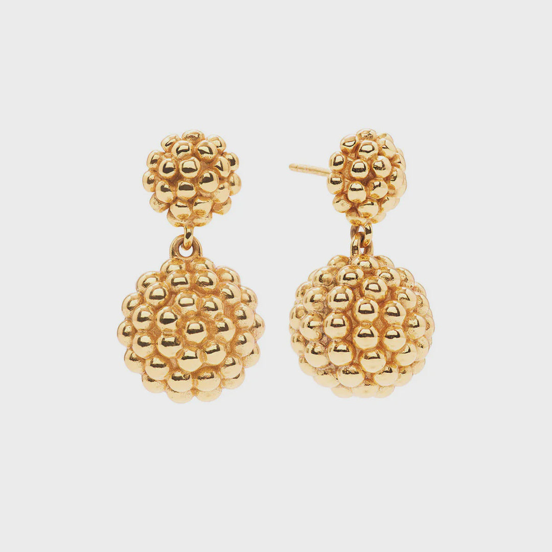 Capucine De Wulf Berry Double Drop Earrings - Gold