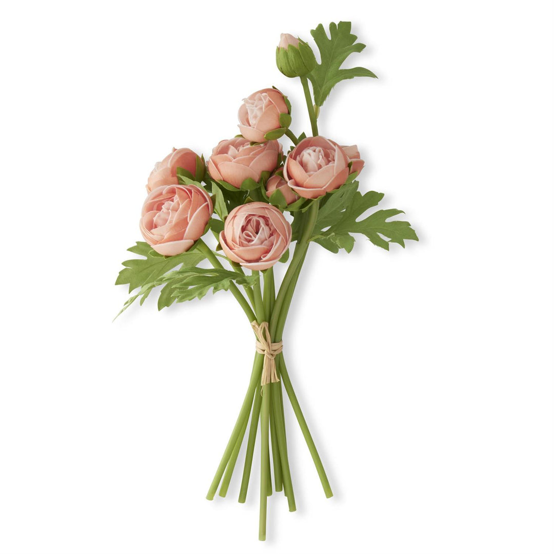 15 Inch Orange Real Touch Ranunculus Bundle