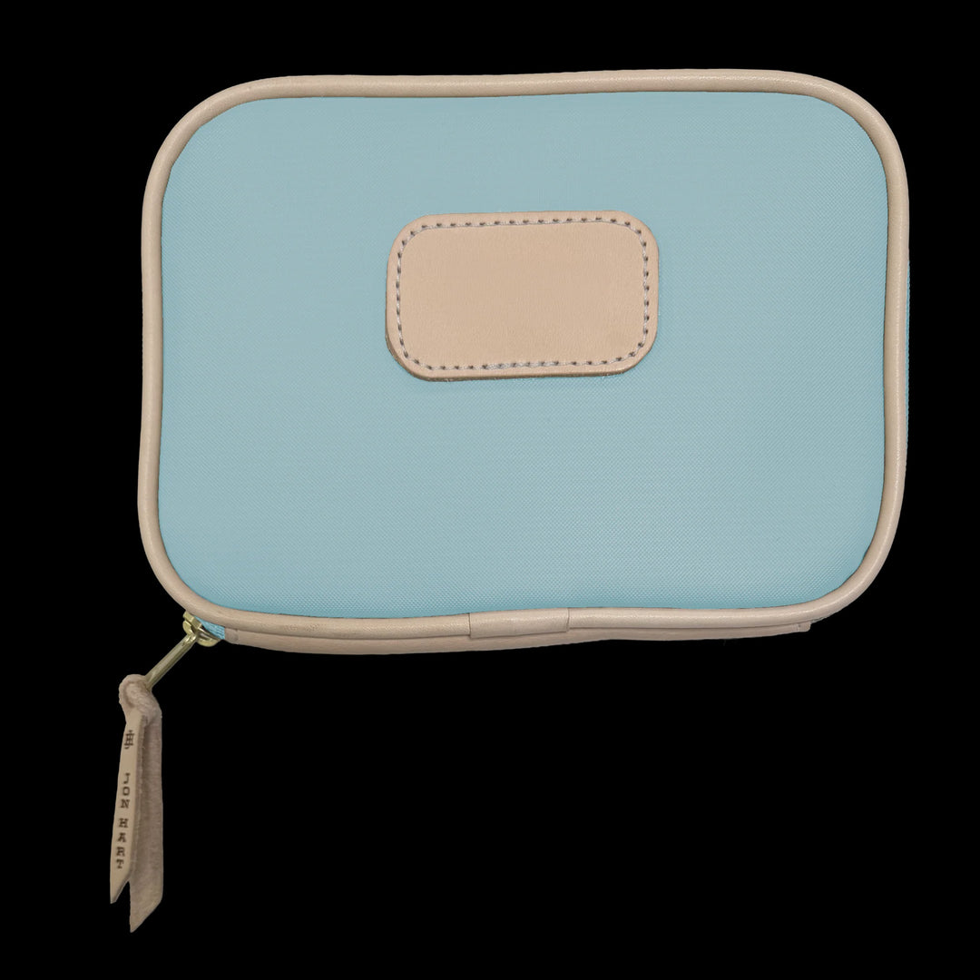 Jon Hart Bedell in Ice Blue Coated Canvas