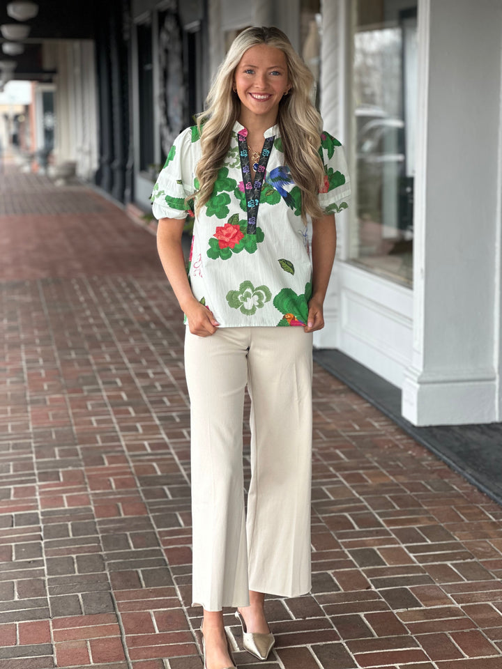 Raya Top in Forest Flutter