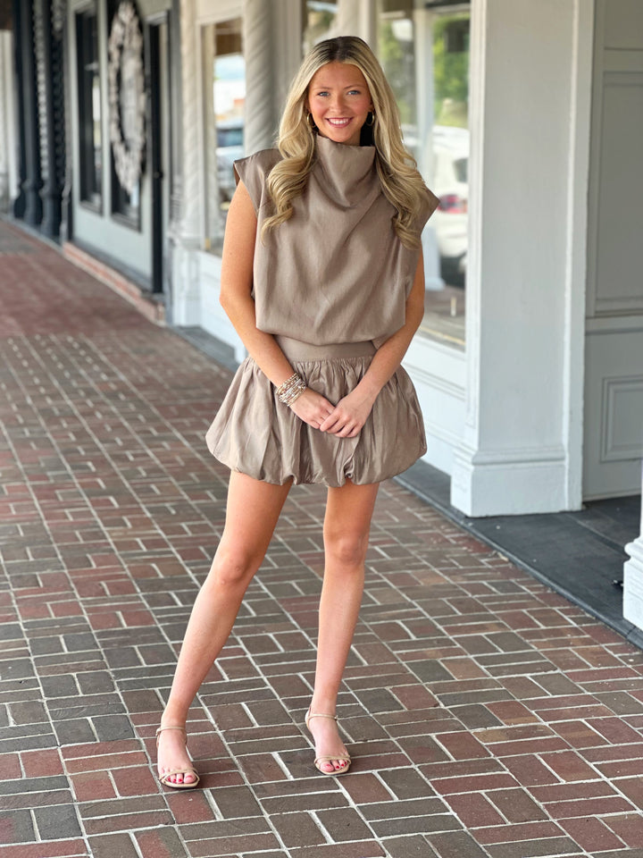 Shine All The Way Mocha Skirt