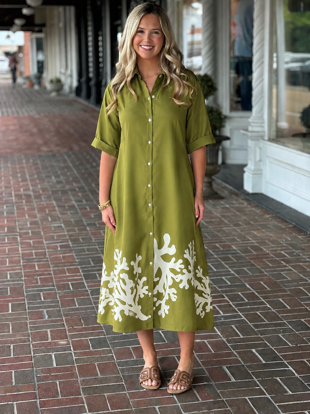 Lavi Monica Mini Dress in Green