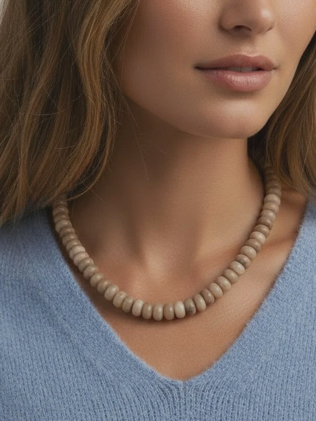 TOP SHELF Beaded Necklaces in Brown