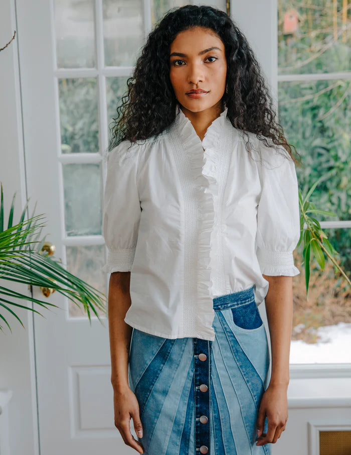 Love The Label Zuri Top in Bright White