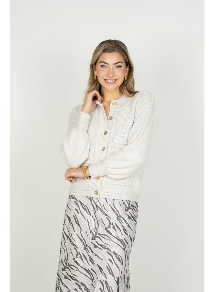 Emily McCarthy Chloe Cardigan in Carrara