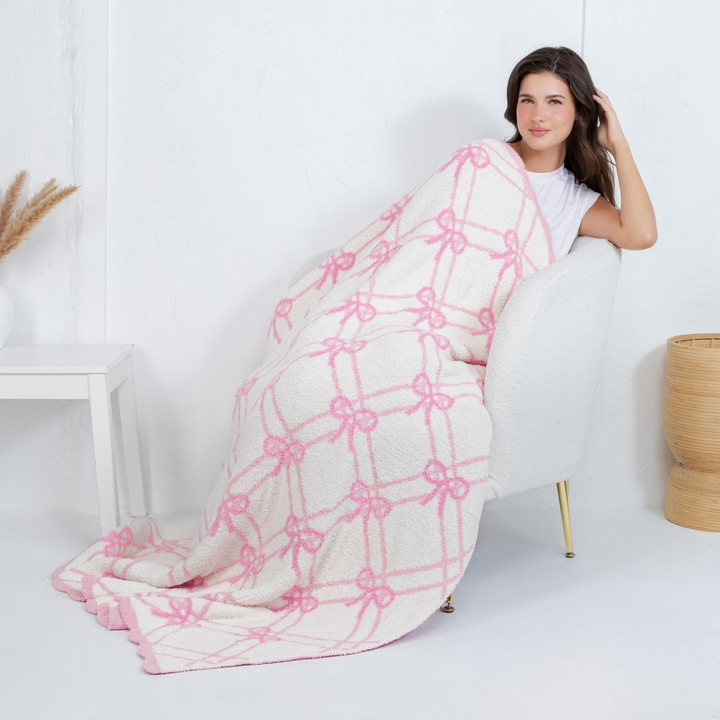 Grided Bows Blanket
