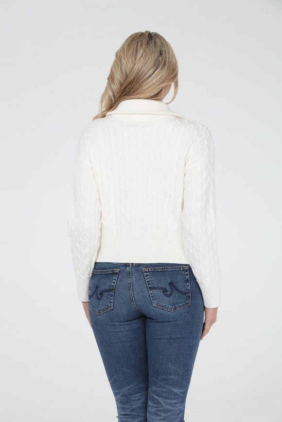 The Arbor Sweater in Ivory